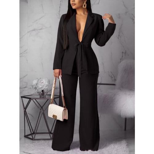 Женские брючные костюмы двойка AOMEI China At AliExpress