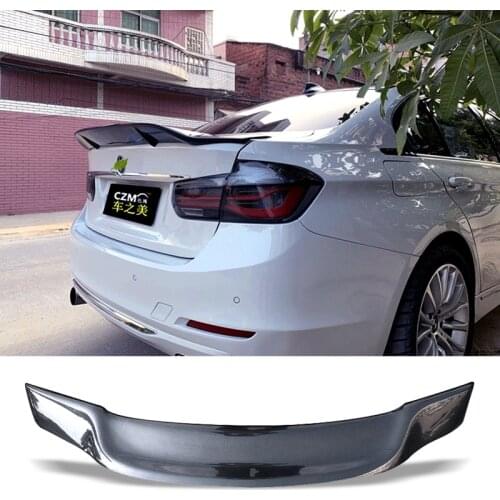Car Trunk Spoiler Carbon Fiber FRP Auto Rear Trunk Wing Type R Refit Accessories Spoiler For BMW 3 Series F30 2012 - 2018