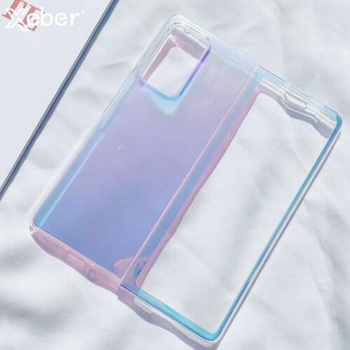Luxury Violet Laser Colorful Clear Case For Samsung S21 S20 FE Note 20 Ultra A71 A51 S10 S9 Plus A72 A52 A42 A32 Z-Fold Z-Filps