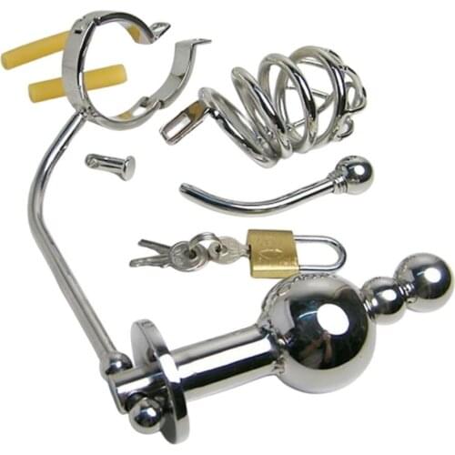 WHAT DO YOU PEEN METAL RESTRAINT MALE CHASTITY CAGE