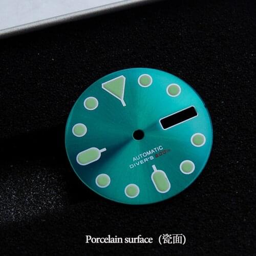 NEW Green enamel DIAL 28.6mm Watch DIAL FOR 7S26 0020 SKX007 WATCH accessorie