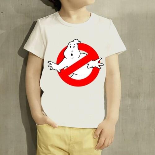 Kids Ghostbusters Cartoon Design T Shirt Boys/Girls Great Casual Short Sleeve Tops Children Cute T-Shirt,HKP5140