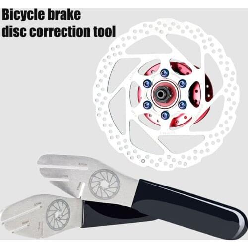 MTB Bike Bicycle Disc Brake Rotor Alignment Truing Tools Mountain Bicycle Disc Flattening Correction Wrench Stainless Steel Tool