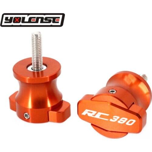 For RC390 RC 390 2014 2015 2016 2017 2018 2019 Motorcycle CNC Frame Stands 10MM Screws sliders Swingarm Spools Slider M10