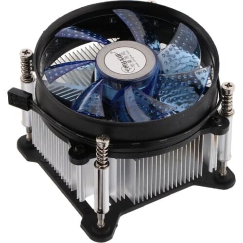 Hydraulic CPU Cooler Fans 9cm Heatsink Radiator for Intel, LGA 775/1150/1151 Blue