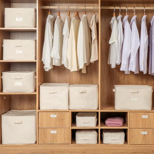 Cotton Clothes Sorting Storage Boxes Cosmetics Cd Sundries Bins Underwear Socks Toys Organizer Books Basket Accessories Supplies