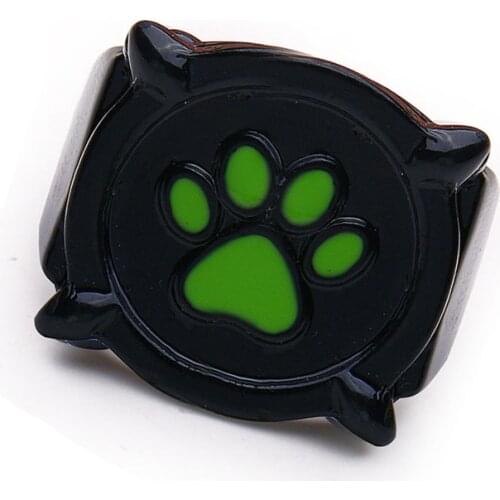 Fashion Ladybug Cat Cartoon Noir Green Pawprint Ring Black Rings Cosplay Party Jewelry Birthday Gift for Men Women
