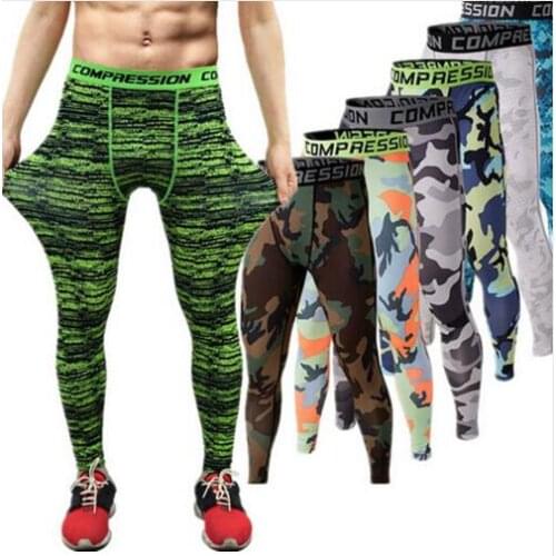 Men Runs Camo footballs Soccers Pants Leggings Fitness Joggings Trouser Tights active Trainings Gyms Clothing male Camouflage