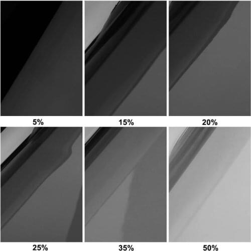 50x600cm VLT Black Car Window Tint Film Roll Auto Car House Window Glass Tinting Sticker Film Solar UV Protection Curatin