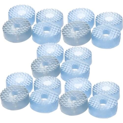 MroMax 4/8/12/20/32pcs Foot Pads Round Height 11/7/7.5mm HS-2820 Silicone Straight Diameter 29/18/16mm Home Furniture Hardware