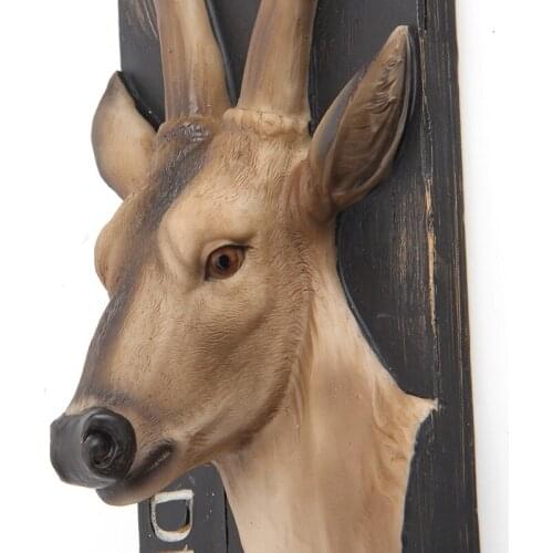 EUROPEAN STYLE ANIMAL HEAD HANGING PENDANT BAR WALL MURAL ROOM DECOR STEREO CREATIVE BACKGROUND ELK ELEPHANT GIRAFFE ZEBRA R3374