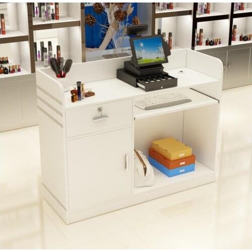 Simple new modern cashier small counter childrens clothing store barber shop bar table reception front desk