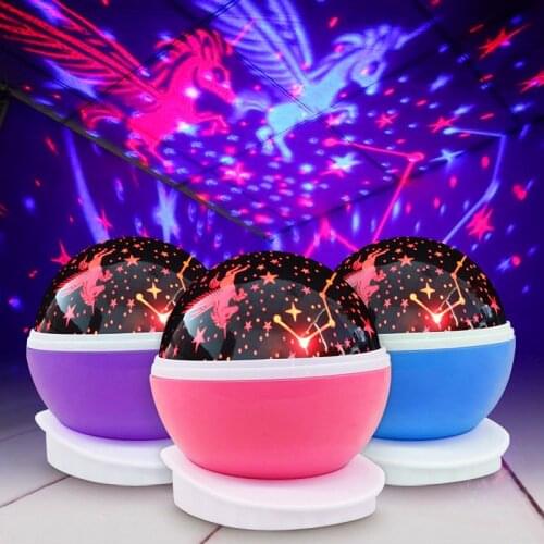 Romantic Starry Sky Led Night Light Projector Battery Usb Night Light Novelty Luminous Toys Creative Birthday Toys For Children