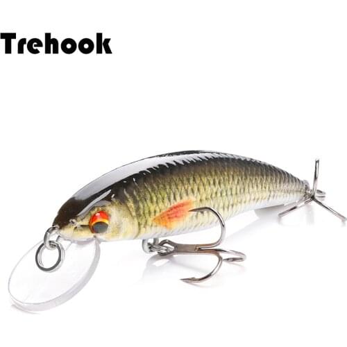 TREHOOK 5cm/7cm/9cm Black Minnow Wobblers For Pike Trout Lure Artificial Bait Hard Floating Mini Crankbaits Fishing Lures 2021