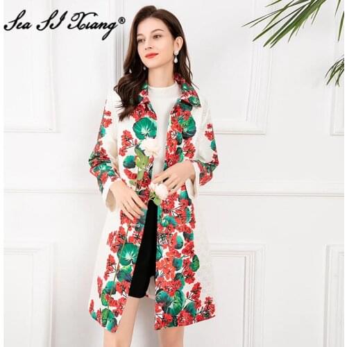 Seasixiang Women's Coats With A Collar