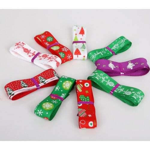 Mixed Size/Style 6 yard Grosgrain And Satin Ribbon Randomly 10MM 15MM 20MM DIY Christmas