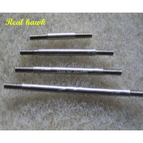 10 pcs M2xL30/45/50/67mm Link Stainless Steel Connecting Rod with Dual End Thread for Servos, Rod End Linkage&DIY Material