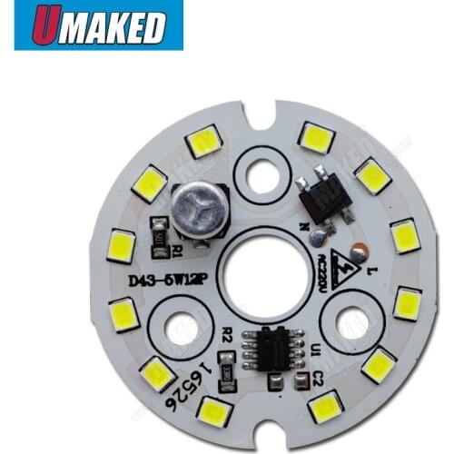 10pcs 5W 7W 9W 12W 15W 18W 24W AC 220V LED lighting source 10mm hole led pcb with smart ic driver, No need driver led bulbs lamp