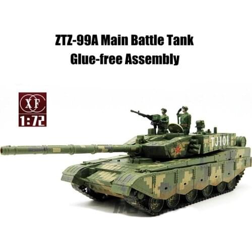 1/72 China ZTZ-99A Main Battle Tank Model DIY Glue-free Assembly Plastic Model Kit Toys for Boys