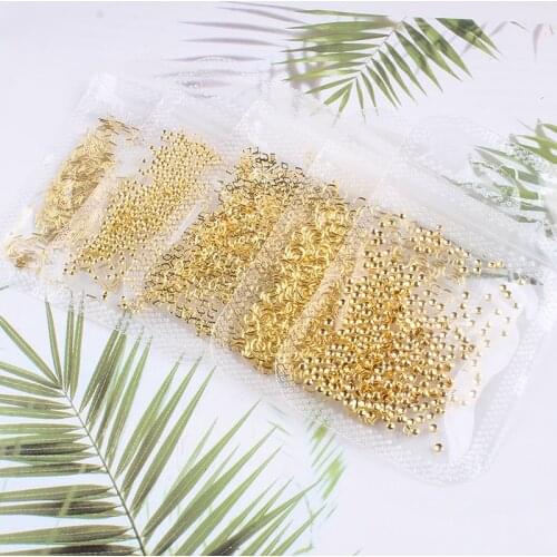 500Pcs/bag 0.8-2mm size Nail Art Rhinestones Nail Rivets Studs Charms Nail Sequins 3D Nail Gems Metal Stud Rivets ( Round/Square
