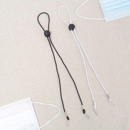 5pcs Adjustable Mask Hanging Hook Lanyard Masks Holder Face Mask Storage Anti Drop Hanging Neck Convenient Traceless Ear Hook
