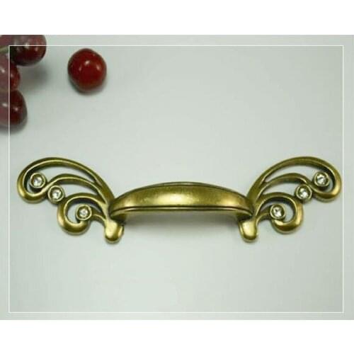 64MM Kitchen Cabinet Handles Drawer Pull Hardware Antique Crystal (L:170MM C.C:64MM )