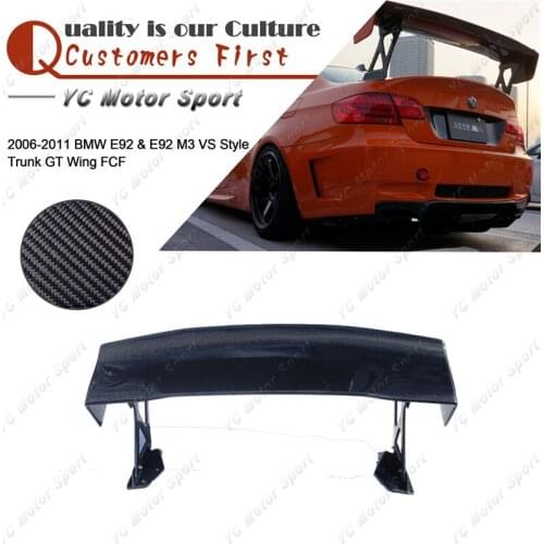 Car Accessories Carbon Fiber VS Style Trunk GT Wing Fit For 2006-2011 E92 & E92 M3 Rear Spoiler Wing