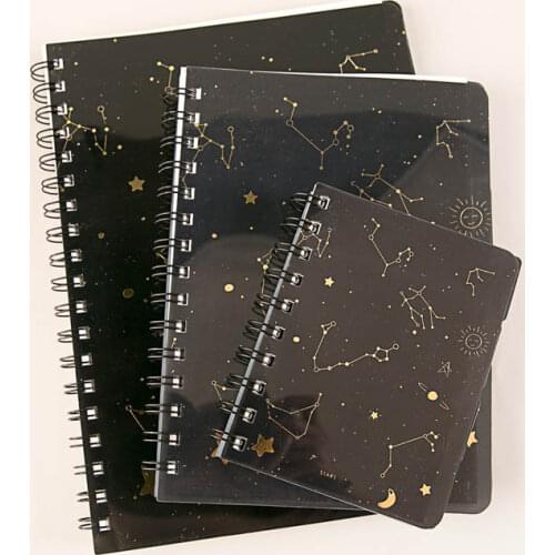 Star Separator Page Notebooks A5 Cute Student Notepad B5 Hot Stamping PP Coil Books Horizontal Line Diary School Office Supplies