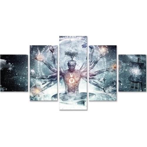 Cameron Gray Wall Art Canvas Painting HD Prints Home Decor 5 Pieces Modular Pictures Living Room Artwork Poster