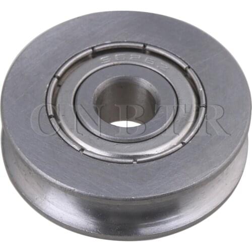 CNBTR Bearing Groove Rail Pulley Passive Rolloer Guide Idler Wheel 6 x25 x7mm