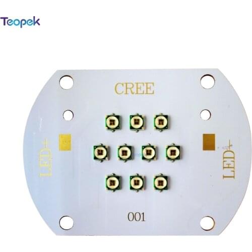 Cree XPE 10D 30W 20D 60W Photo Red 660nm Far Red 730nm 24-26V XP-E LED Bulb Cooper PCB