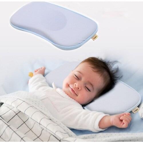 Baby Nursing Toddler Pillow Shape Toddler Sleeping Positioner Cushion Flat Head Protect Anti Roll Cushion Flat Head Pillow
