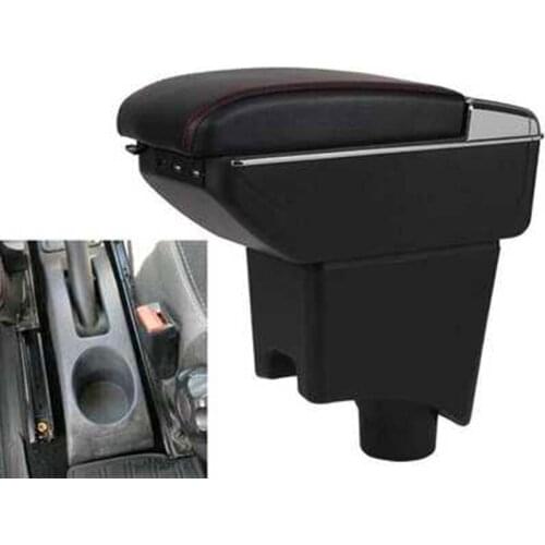 For Renault Sandero Armrest Box Sandero1-2 Universal Car Central Armrest Storage Box cup holder ashtray modification accessories