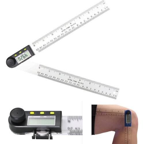 200mm 8inch Electronic Angle Meter Gauge Plastic Digital Protractor Inclinometer 20cm Goniometer Level Measuring Tool