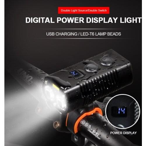 400LM Bike Light Headlight Bicycle Handlebar Front Lamp MTB Rode Cycling USB Rechargeable Flashlight Safety Tail Light