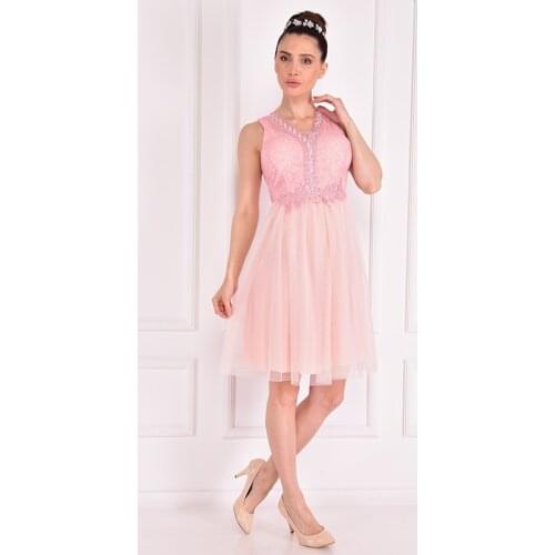 Tül Abiye Pudra ZNG2944