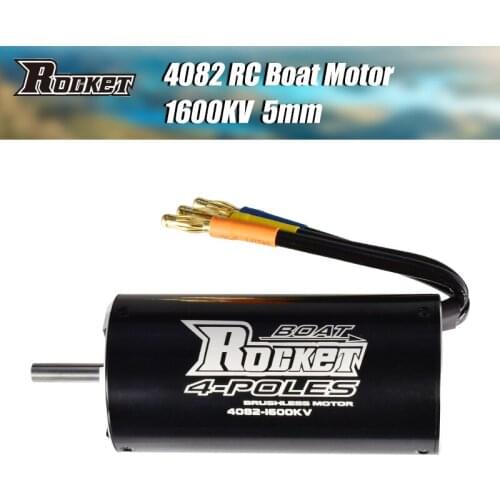 Hot Sale Rocket 4082 1600KV 4Poles Brushless Motor for Traxxas M41 Catamaran Spartan 1000mm RC Boat Car