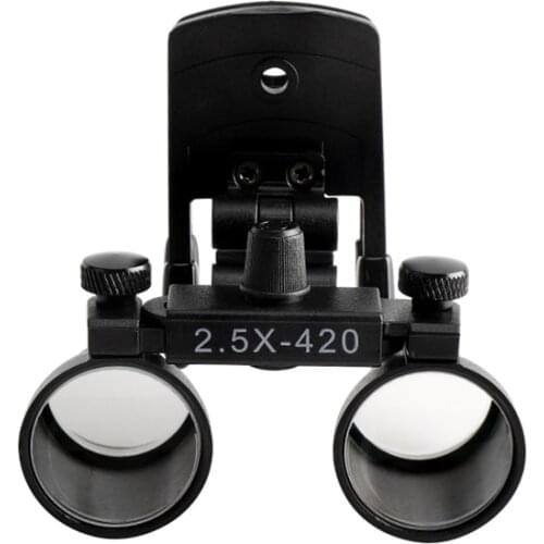 2.5X-420MM Surgical Plastic Dental Loupes Dentist Stool Dental Equipment Loupes Clip Style