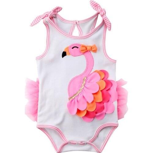 Newborn Toddler Baby Girls Sleeveless Bodysuit Jumpsuit Playsuit Sunsuit Cotton Summer Clothes Cute Girl Lace Clothing 0-24M