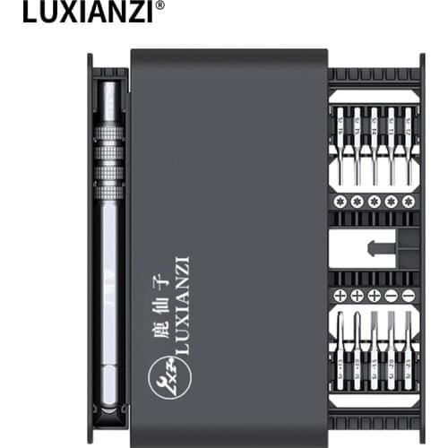 LUXIANZI 20 in 1 Screwdriver Set Precision Torx Bits Magnetic Screw Driver Daily Use Mobile Phone Repair Tools Kit Destornillado