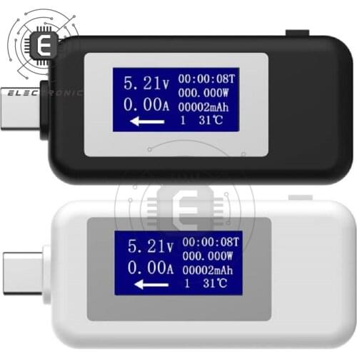 TYPE-C LCD DC Digital Display Current Voltage Meter Multi-Function Tester Ammeter and voltmeter Doctor Capacity Tester