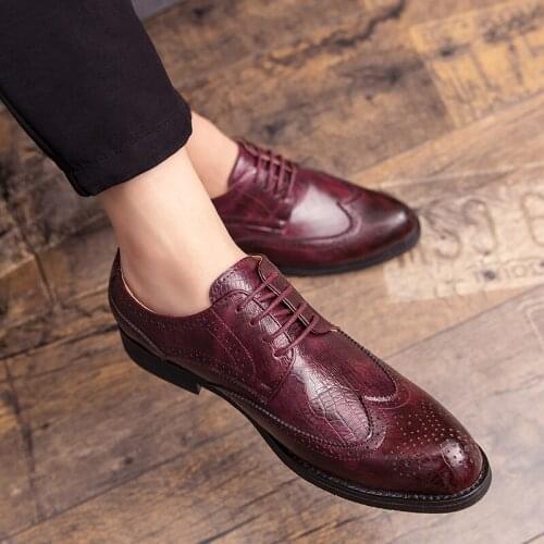 Men Leather Pointed Toe Casual Shoes Sneakers Male Luxury Brand Fashion Shoe Mocassins Homme Gentleman Shoes Chaussure Homme III
