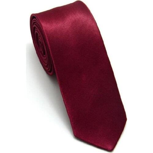 Mens Slim Tie Fashion Satin Skinny Neckties for Men Boys Neckties in Imitation Silk for Wedding Party Multicoloured