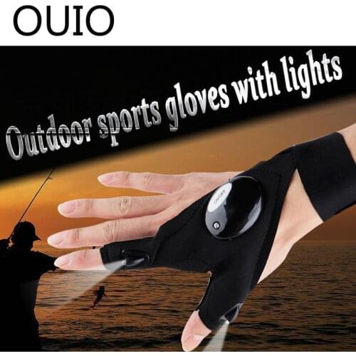 OUIO Glove Light Flashlight Nighttime Repair Tool For Citroen C4 C5 Hyundai Solaris I30 VW Polo T5 Ford Fiesta Fusion Mustang
