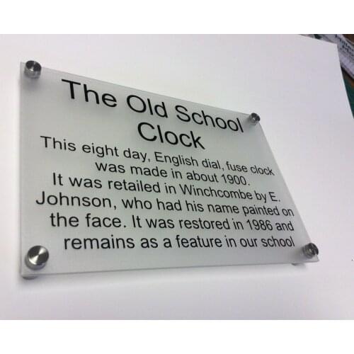 PERSONALISED CUSTOM PLAQUE SIGN NAME WALL OFFICE HOUSE 4 x FITTINGS 200x300mm