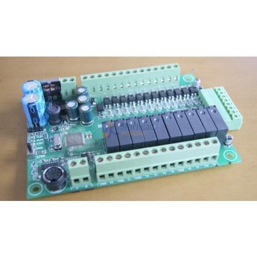 New FX1S 22MT-4AD 22MT PLC controller Module board 12DI 10DO 4AI RS485 Modbus compatible with Mitsubishi