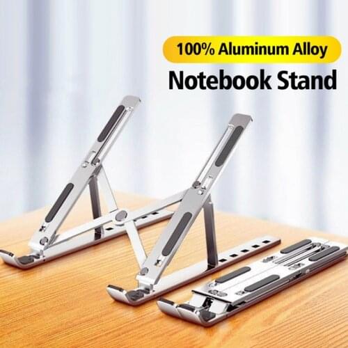 Laptop Stand Holder For Macbook Air Pro Adjustable Foldable Aluminum Tablet Stand Laptop Notebook Cooling Bracket Computer Stand