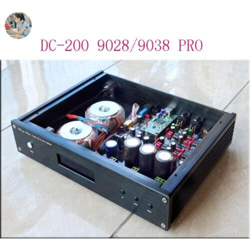 DC200 Bluetooth Fully Balanced DAC Audio Decoder ES9038PRO Chip + CS8675 Chip Support XMOS Power AV110/220V with Display