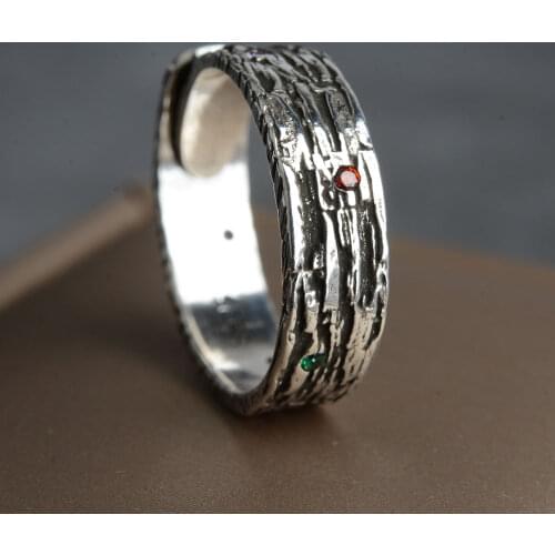 Handmade Fashion Original Tibetan Silver Jewelry Popular Simple Personality Opening Rings Drop Shipping Wholesale