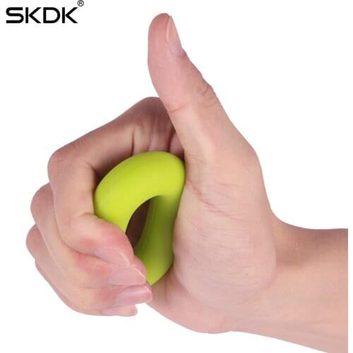 SKDK 1PC Silicone Finger Force Trainer 30-50LB Professional Hand Grip Ring Crossfit Elastic Finger Strength Exerciser Grips